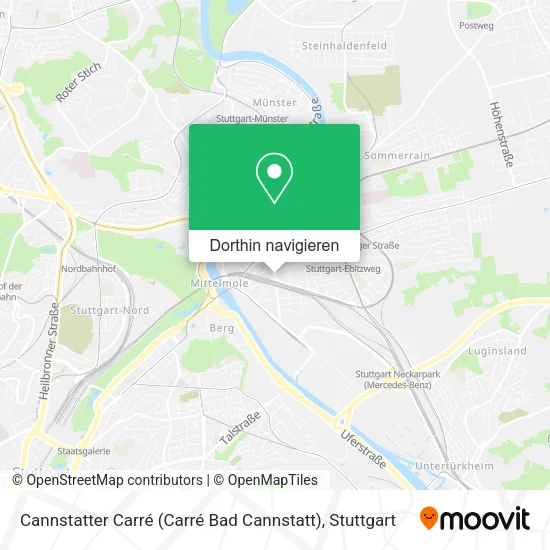 Cannstatter Carré (Carré Bad Cannstatt) Karte