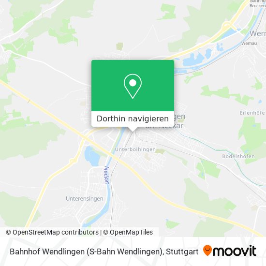 Bahnhof Wendlingen (S-Bahn Wendlingen) Karte