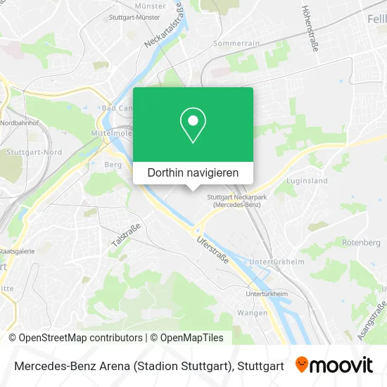 Mercedes-Benz Arena (Stadion Stuttgart) Karte
