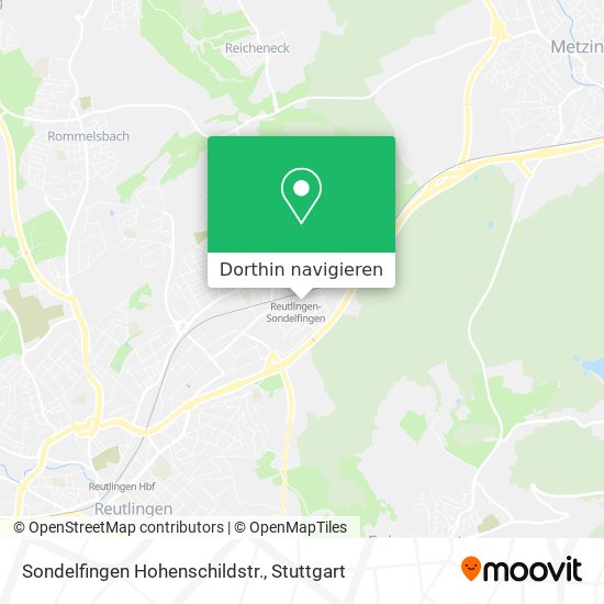 Sondelfingen Hohenschildstr. Karte