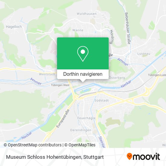 Museum Schloss Hohentübingen Karte