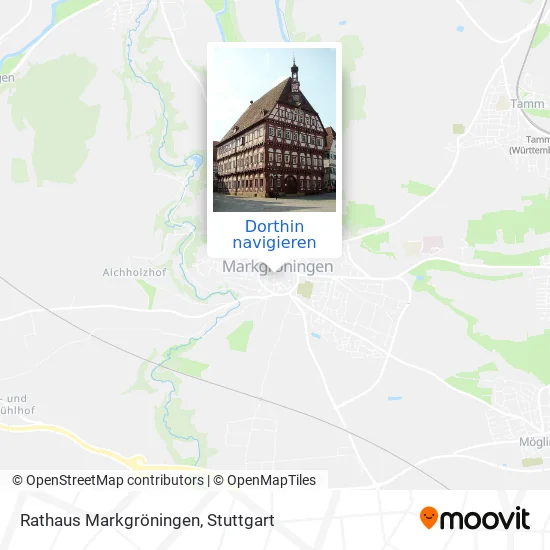 Rathaus Markgröningen Karte