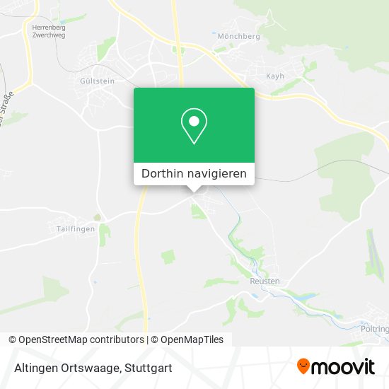 Altingen Ortswaage Karte