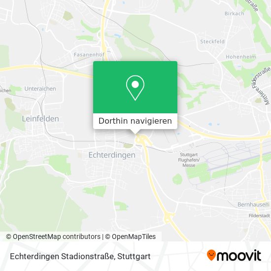 Echterdingen Stadionstraße Karte