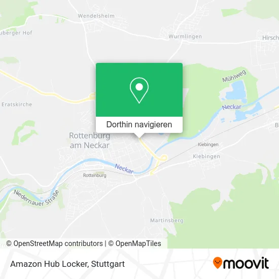 Amazon Hub Locker Karte