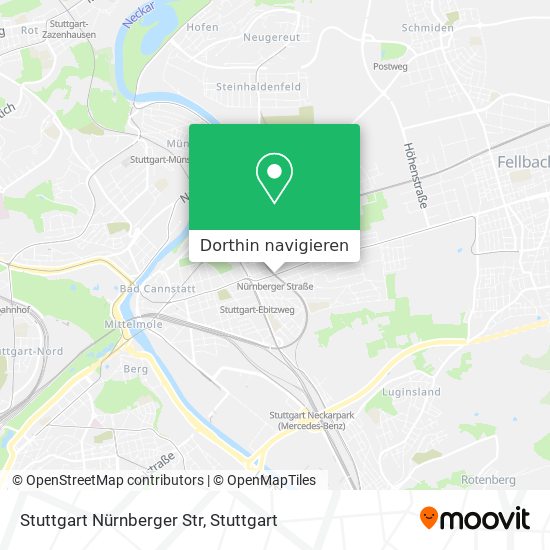 Stuttgart Nürnberger Str Karte