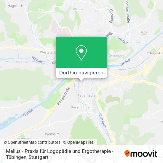 Melius - Praxis für Logopädie und Ergotherapie - Tübingen Karte