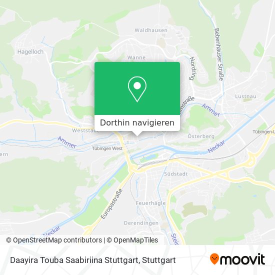 Daayira Touba Saabiriina Stuttgart Karte