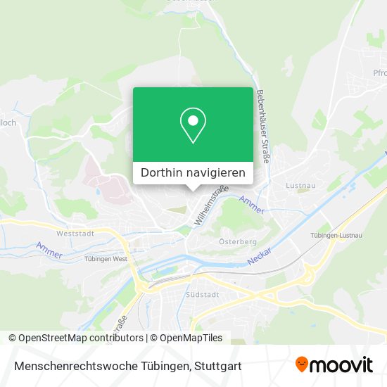 Menschenrechtswoche Tübingen Karte