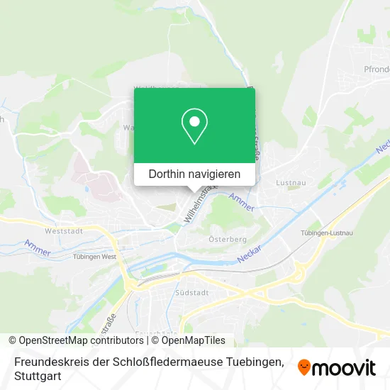 Freundeskreis der Schloßfledermaeuse Tuebingen Karte