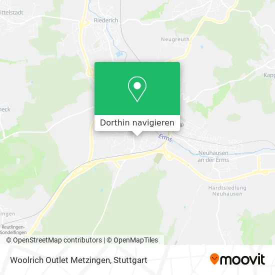 Woolrich Outlet Metzingen Karte