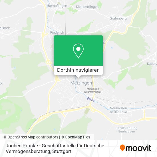 Jochen Proske - Geschäftsstelle für Deutsche Vermögensberatung Karte
