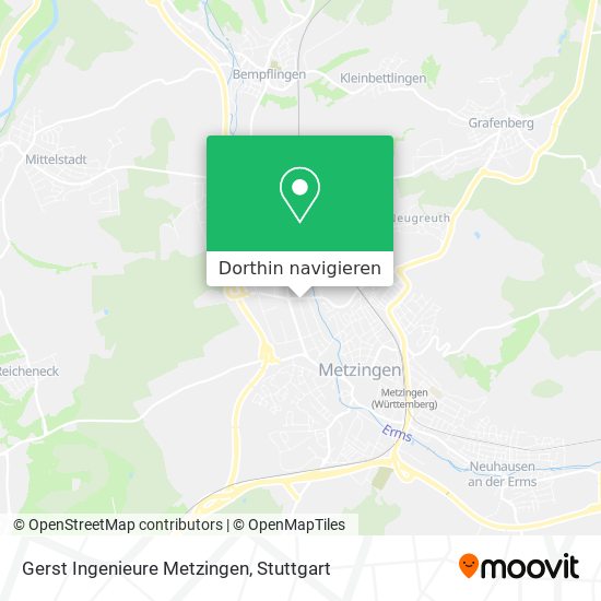 Gerst Ingenieure Metzingen Karte