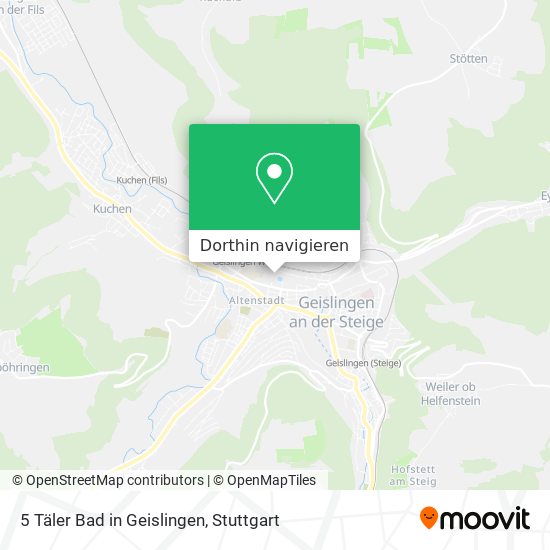 5 Täler Bad in Geislingen Karte