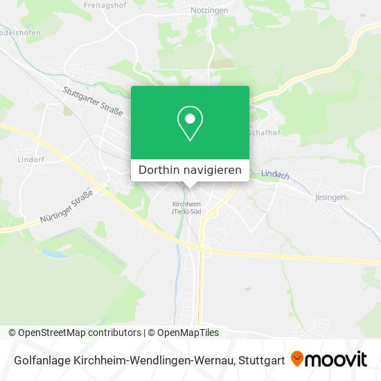 Golfanlage Kirchheim-Wendlingen-Wernau Karte