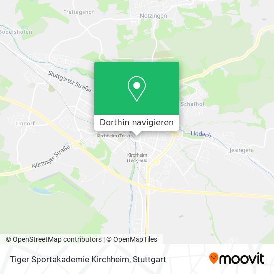 Tiger Sportakademie Kirchheim Karte