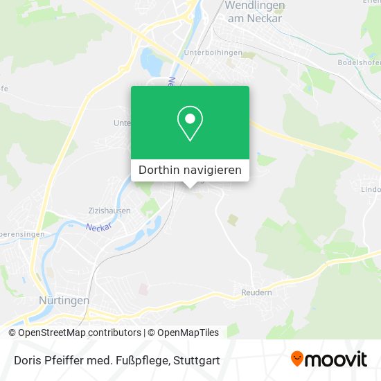 Doris Pfeiffer med. Fußpflege Karte