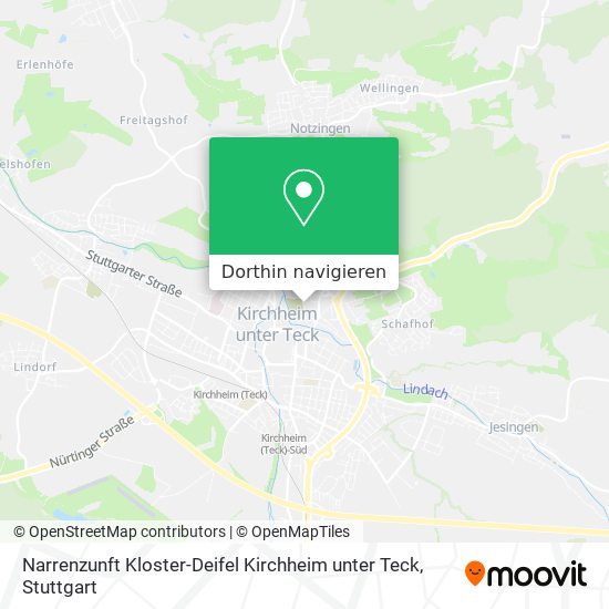 Narrenzunft Kloster-Deifel Kirchheim unter Teck Karte