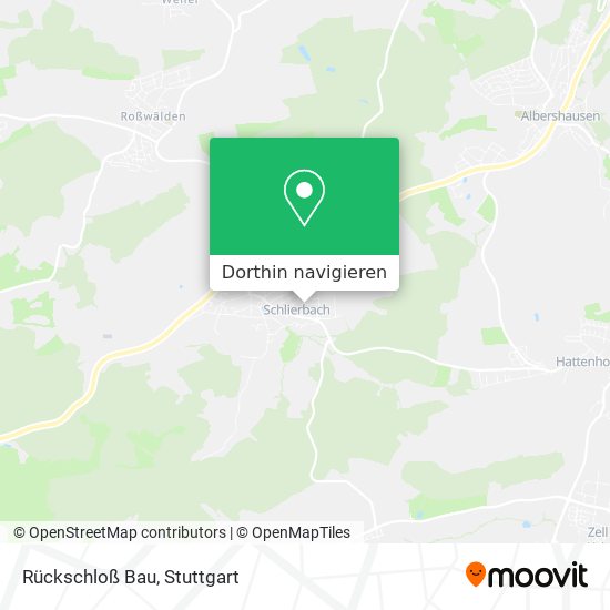Rückschloß Bau Karte