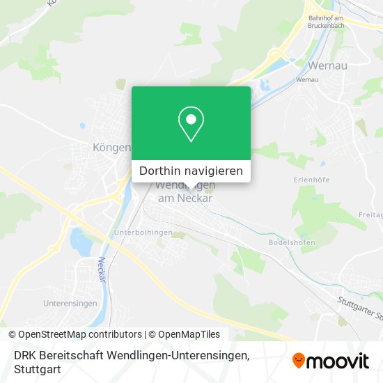 DRK Bereitschaft Wendlingen-Unterensingen Karte