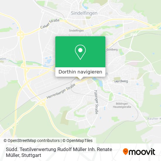 Südd. Textilverwertung Rudolf Müller Inh. Renate Müller Karte