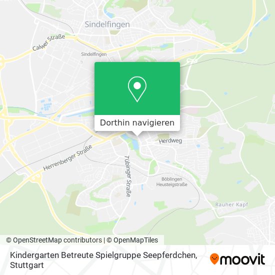 Kindergarten Betreute Spielgruppe Seepferdchen Karte