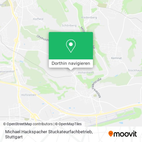 Michael Hackspacher Stuckateurfachbetrieb Karte