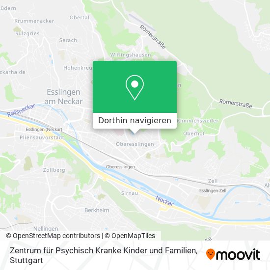 Zentrum für Psychisch Kranke Kinder und Familien Karte