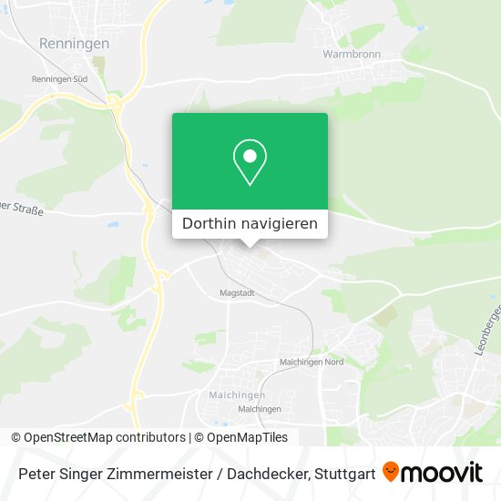 Peter Singer Zimmermeister / Dachdecker Karte