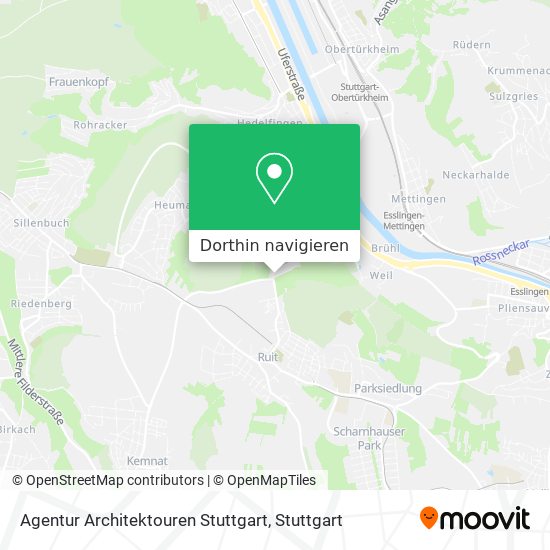 Agentur Architektouren Stuttgart Karte