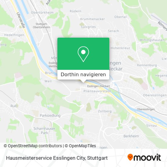 Hausmeisterservice Esslingen City Karte