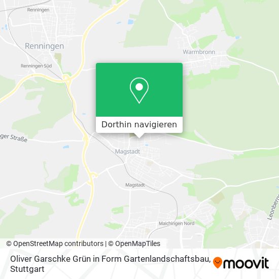 Oliver Garschke Grün in Form Gartenlandschaftsbau Karte