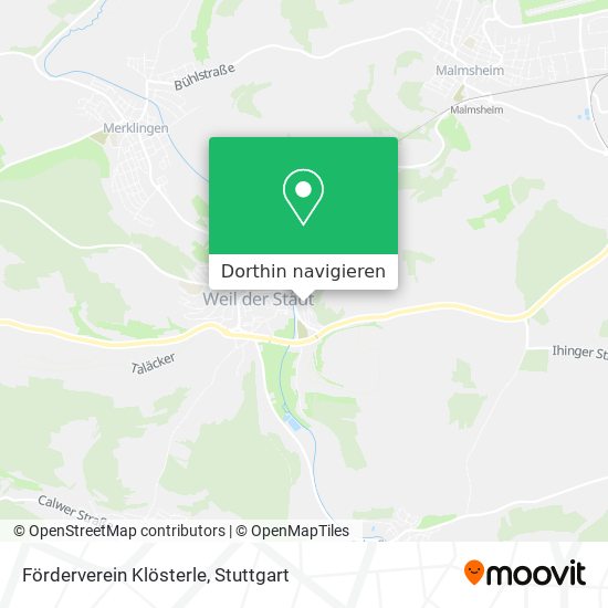 Förderverein Klösterle Karte