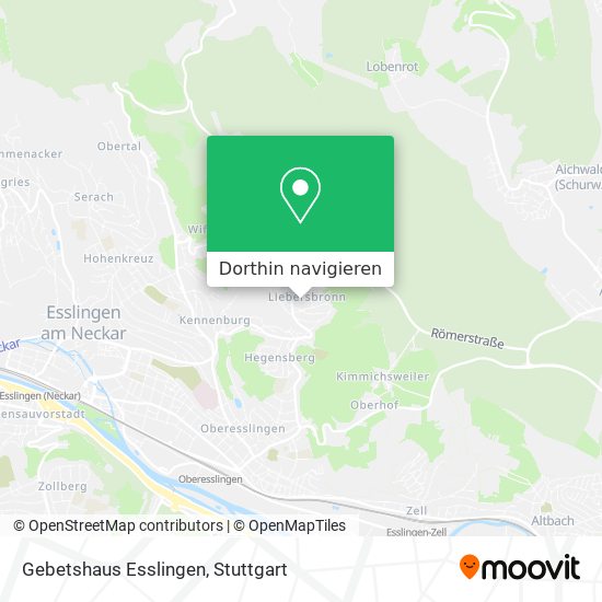 Gebetshaus Esslingen Karte