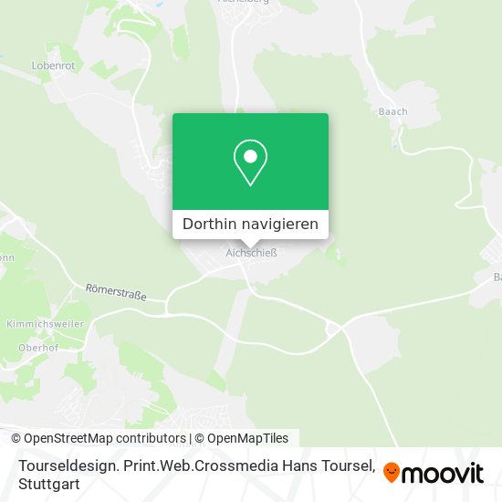 Tourseldesign. Print.Web.Crossmedia Hans Toursel Karte