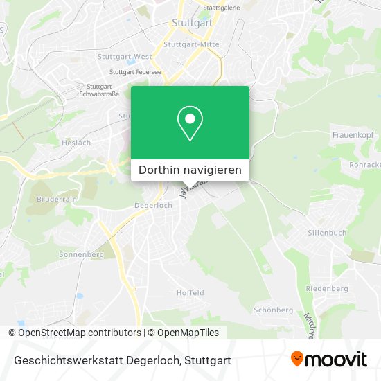 Geschichtswerkstatt Degerloch Karte