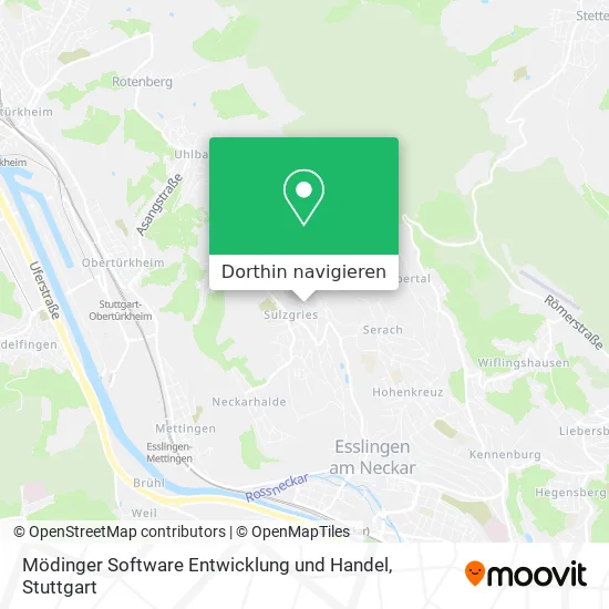 Mödinger Software Entwicklung und Handel Karte