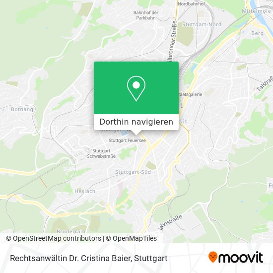 Rechtsanwältin Dr. Cristina Baier Karte