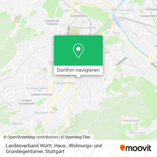 Landesverband Württ. Haus-, Wohnungs- und Grundeigentümer Karte