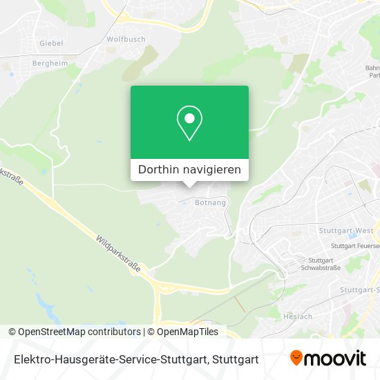 Elektro-Hausgeräte-Service-Stuttgart Karte