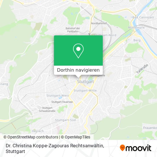 Dr. Christina Koppe-Zagouras Rechtsanwältin Karte