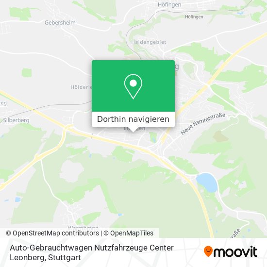 Auto-Gebrauchtwagen Nutzfahrzeuge Center Leonberg Karte