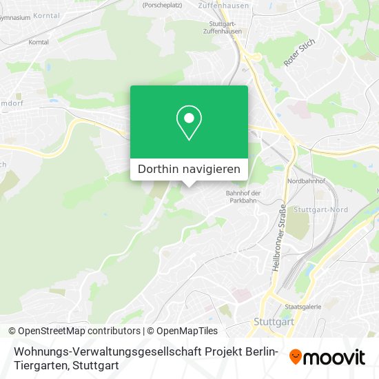 Wohnungs-Verwaltungsgesellschaft Projekt Berlin-Tiergarten Karte