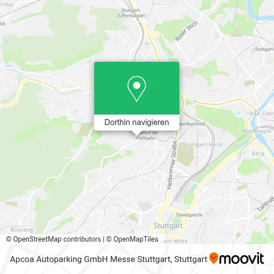 Apcoa Autoparking GmbH Messe Stuttgart Karte