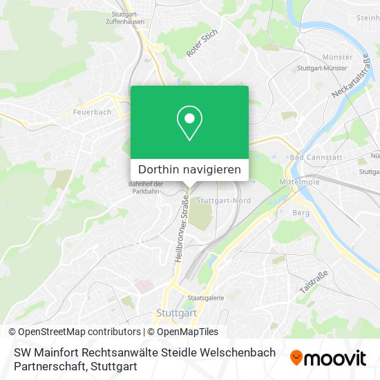SW Mainfort Rechtsanwälte Steidle Welschenbach Partnerschaft Karte