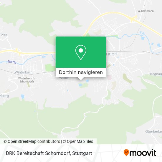 DRK Bereitschaft Schorndorf Karte