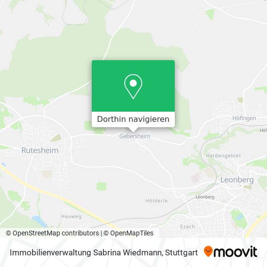 Immobilienverwaltung Sabrina Wiedmann Karte