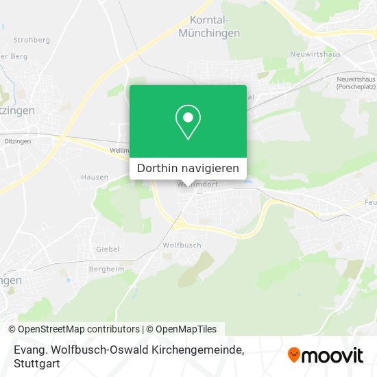 Evang. Wolfbusch-Oswald Kirchengemeinde Karte