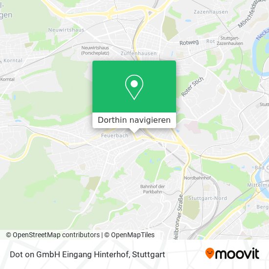 Dot on GmbH Eingang Hinterhof Karte