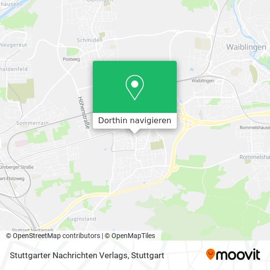 Stuttgarter Nachrichten Verlags Karte